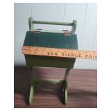 Vintage Green Sewing Box Stand