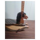 Handcrafted Wooden Doll size Rocking Horse Folk Art