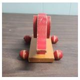 Red Wooden Elephant Pull Toy