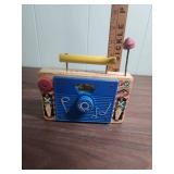 Fisher-Price Music Box Radio with Metal Miniature Guitar