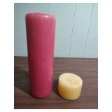 Decorative Home Collection Set - candles, candle holders, and a small heart shaped pillow