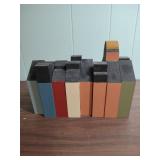 8 piece Hand-Painted Wooden Village Display Set