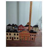 8 piece Hand-Painted Wooden Village Display Set
