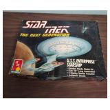 Star Trek TNG USS Enterprise Model Kit by AMT (partially assembled - no guarantee all pieces are in the kit)