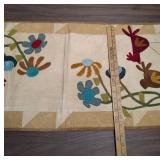 Handmade Country Folk Art Quilted Craft Collection - including a felted wool medallion