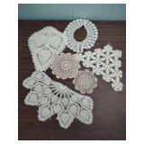 Handmade White Crochet Doily Set