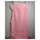 1950s Pink Lace Formal Dress with Baby Clothing Set