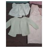 1950s Pink Lace Formal Dress with Baby Clothing Set