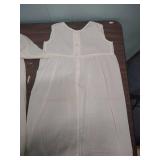Victorian Era White Cotton Christening and a cotton sleeveless dress