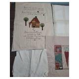 Hand Embroidered Home Themed Linens Collection