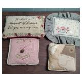 Decorative Needlework Pillow Collection