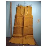 Natural Burlap Fabric Panel dress