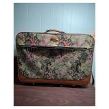 American Tourister Floral Tapestry Luggage (matches luggage in lot 445) - 26" W x 8" D x 20"H
