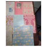 Assortment of Mixed Occasion and Holiday Gift Wrap - rolls and sheets