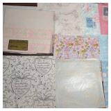 Assortment of Mixed Occasion and Holiday Gift Wrap - rolls and sheets