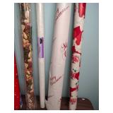 Assortment of Mixed Occasion and Holiday Gift Wrap - rolls and sheets
