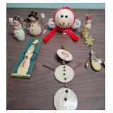 Winter Snowman Holiday Ornament Collection
