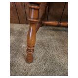 2 Vintage Solid Wood Dining Chairs - Very good condition, sturdy. Only a few minor scratches.  17.5"W x 16.75" D x 29 5"H. Seat height 17"