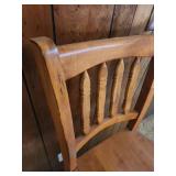 Vintage Wood Counter Height Bar Stool 18.5"W x 18.5"D x 42"H. Seat height 24" - Good condition, needs a good cleaning.