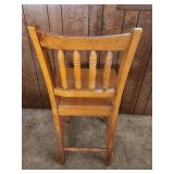 Vintage Wood Counter Height Bar Stool 18.5"W x 18.5"D x 42"H. Seat height 24" - Good condition, needs a good cleaning.