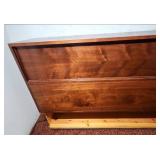 Mid Century Modern Hand made Stepped Stereo Storage Cabinet. Center hinged compartment is stuck and doesn