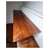 Mid Century Modern Hand made Stepped Stereo Storage Cabinet. Center hinged compartment is stuck and doesn