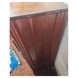 Vintage 5-Drawer Solid Wood Chest of Drawer.  24"W x 15.75"D x 42"H. Has lost integrity, wiggles when moved, would need repair.