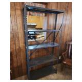 Metal 5-Tier Storage Shelving Unit. 36"W x 11.5" D x 72" H - one shelf has minor rust