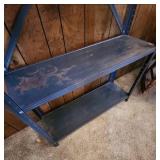 Metal 5-Tier Storage Shelving Unit. 36"W x 11.5" D x 72" H - one shelf has minor rust