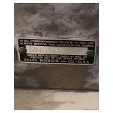 Vintage 1940s Silvertone Floor Radio Cabinet 30"W x 13"D x 34"H - Powers on, has been known to play in the past