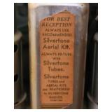 Vintage 1940s Silvertone Floor Radio Cabinet 30"W x 13"D x 34"H - Powers on, has been known to play in the past