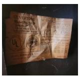 Vintage 1940s Silvertone Floor Radio Cabinet 30"W x 13"D x 34"H - Powers on, has been known to play in the past