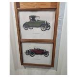Classic Chevrolet Evolution Wall Art Collection. Whole unit measures 11.5" W x 36"H. Each picture measures 8.5" W x 10.5" H. Can pull them out and rearrange the order of them!