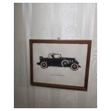 Classic Chevrolet Evolution Wall Art Collection. Whole unit measures 11.5" W x 36"H. Each picture measures 8.5" W x 10.5" H. Can pull them out and rearrange the order of them!