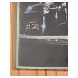 1977 Airbrush framed print of a 1932 Cadillac by M. Pickel 24"W x 18"H
