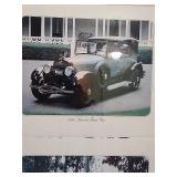 Classic Automobile Photo Collection 1926-1931 28"W x 22"H - photos mounted on cardboard in plastic poster frame