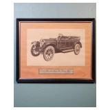 1911 Chevrolet Classic Six Touring Car Framed Print 10"W x 8" H