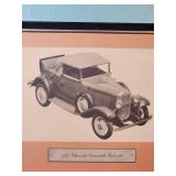 1931 Chevrolet Cabriolet Framed Print 10"W x 8" H