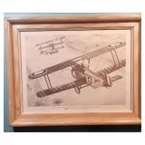 1918 WWI Aviation Print - Red Knight