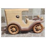 Handcrafted Wooden Model T Car - approx 8" long x 4" wide