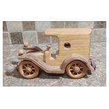 Handcrafted Wooden Model T Car - approx 8" long x 4" wide