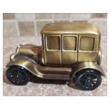 1974 Banthrico Chicago - 1926 Ford Model T Metal Coin Bank - Brass finish