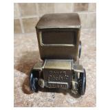 Vintage Banthrico 1910 Baker Electric Metal Car Coin Bank - Bronze finish (early 1970s)