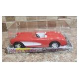 Golden Classic Toys Series - 1957 Chevrolet Red Corvette Friction Powered Car - previously opened but still in original packaging