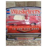 Unopened 1992 - 3 Musketeers Fun Size Candy Box with Die-Cast 1957 Chevy Toy Car (chocolate is still in the package - not recommended for consumption)