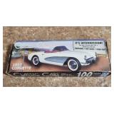 1957 Corvette Classic Cars 100 Piece Puzzle (no guarantee all pieces are in the box, but would expect it to be completed based on how items were cared for in the home)