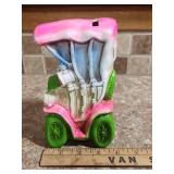 Vintage Ceramaster ceramic "Antique Model A" squished car coin bank - made in Japan c1971