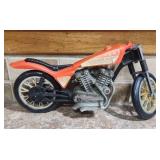 1972 Mattel Big Jim Motocross Rugged Rider Orange Toy Plastic Motorcycle - missing the handles