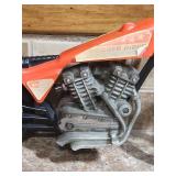 1972 Mattel Big Jim Motocross Rugged Rider Orange Toy Plastic Motorcycle - missing the handles