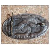 1988 C+J Inc. Chevrolet Belt Buckle featuring 1950s Chevrolet Models - excellent condition